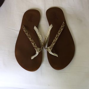 Well worn reef sandals